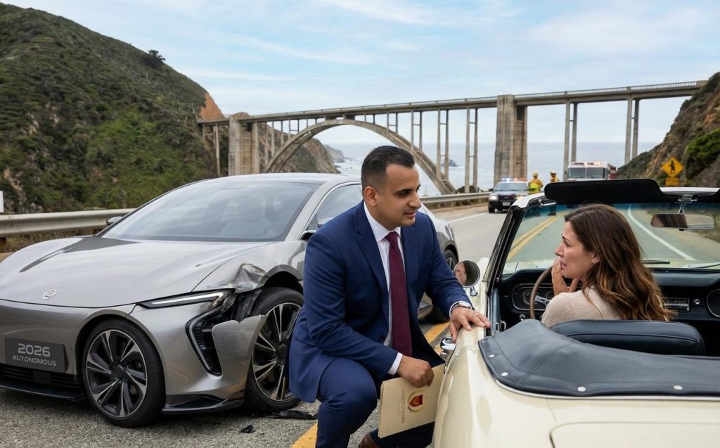 Personal injury lawyer consulting with an injured car accident victim about a legal claim after a traffic accident in Baton Rouge.