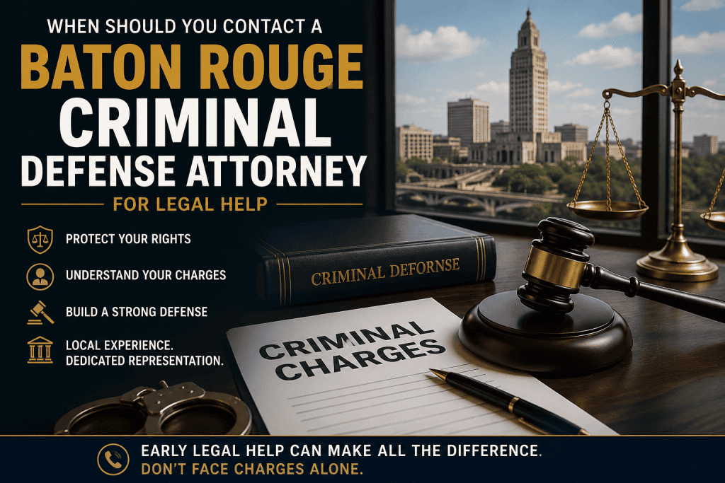 When Should You Contact a Baton Rouge Criminal Defense Attorney for Legal Help